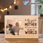 Personalized Mom Puzzle Sign - "Mom, You're The Piece That Holds Us Together"