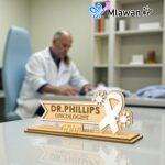 Customized Oncologist Desk Nameplate- Doctors Desk Nameplate Medical desk sign