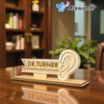 ENT doctor desk plate