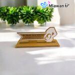 Custom Wooden Desk Name Plate Gynecologist Medical Office Decor
