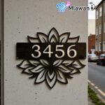Personalized Acrylic House Sign Modern address plaque enhances curb appeal.