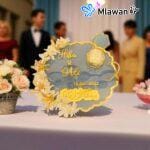 Personalized acrylic wedding tray