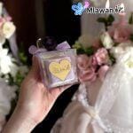 Acrylic mini box with chocolate and mirror heart