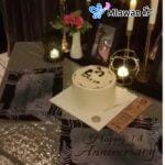 Happy First Anniversary romantic hotel surprise room decoration Dubai anniversary hotel setup.