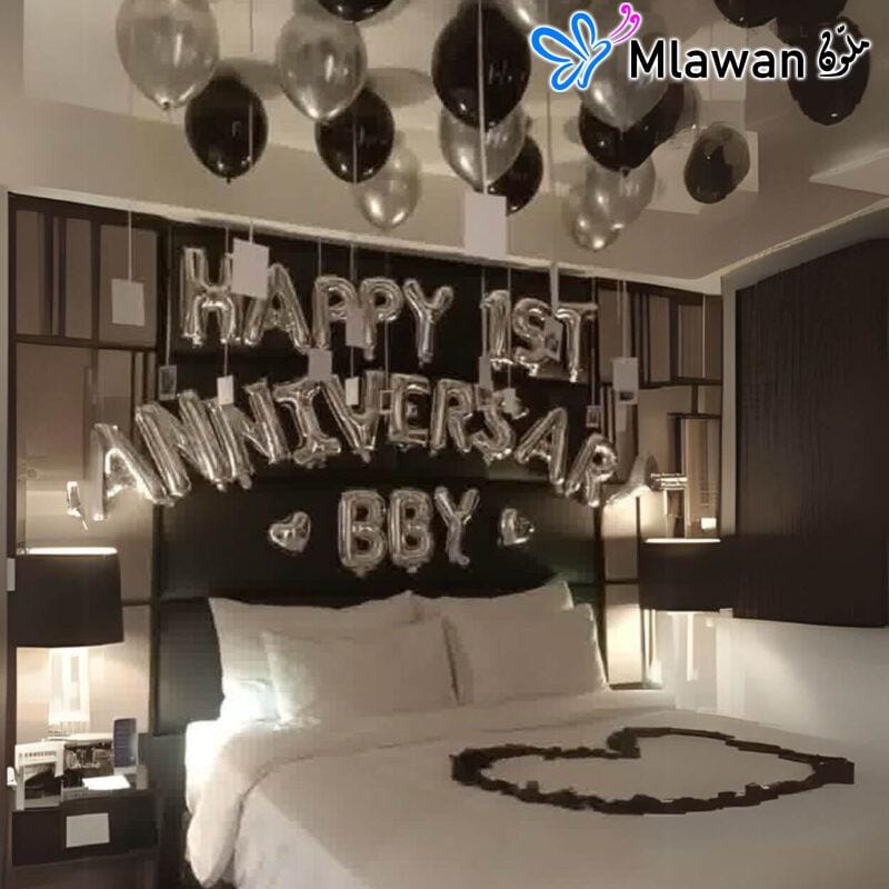 Happy First Anniversary Hotel Room Decoration Dubai Abu Dhabi Sharjah