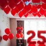 Romantic Balloons Rose - Romantic room Dubai surprise Abu Dhabi.