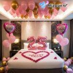 Decorate Hotel Room Birthday Surprise with Romantic Decoration