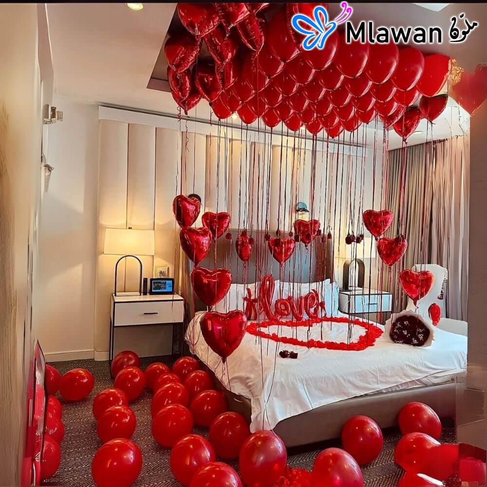 4365-5 (2) Hotel wedding night room decoration Dubai Abudhabi