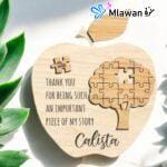 Customizable Teacher Apple Sign for Teacher Appreciation