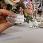 Personalized party bags acrylic favor bags custom name giveaways.