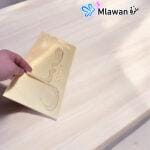 Laser-cut acrylic name plate for gifts