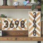 Customizable chevron house number