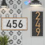 Modern Geometric House Number Sign Dubai Sharjah Abudhabi