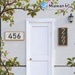 Modern geometric house number - Dubai Sharjah Abudhabi