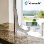 Rustic wooden tabletop easel for wedding decorations