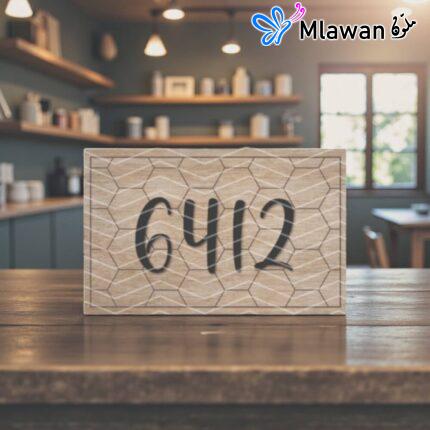 لوحة خشبية مزخرفة برقم لمنزلك بتصميم مخصص يضفي فخامة وتميزا