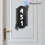 Vertical Villa Door Number Plate Enhances Entrance with Durable and Customizable Features