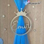 Custom chiffon door decoration for baby announcement