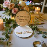 Personalized engagement tray acrylic ring custom wedding tray.