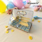 Personalized Baby Chocolate Tray Welcome Baby Name Mirror Acrylic Gift
