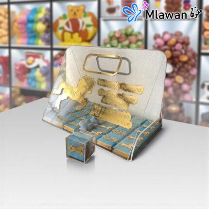 Personalized baby chocolate tray