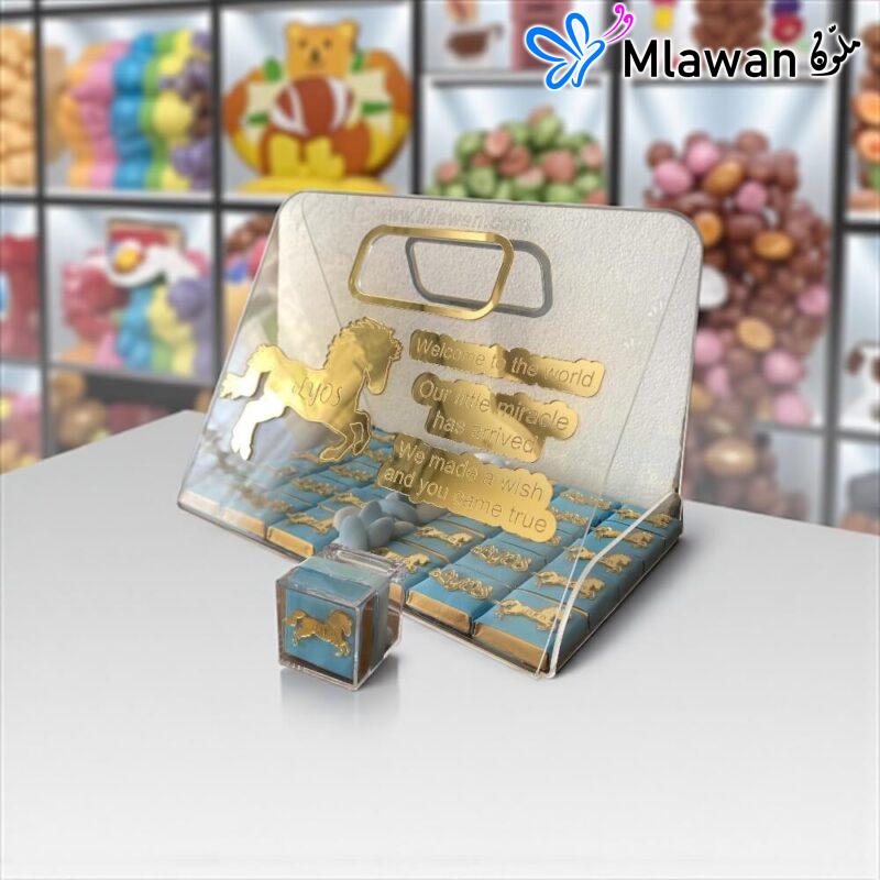 Personalized baby chocolate tray