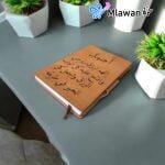 Custom engraved leather notebook
