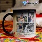 Surprise gift with custom magic mug for anniversaries