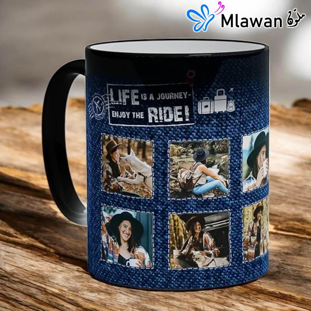 Custom magic mug for teachers with heat-sensitive color-changing feature Custom magic mug for teachers with heat-sensitive color-changing feature