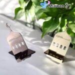 date serving tray with intricate Arabic calligraphy design