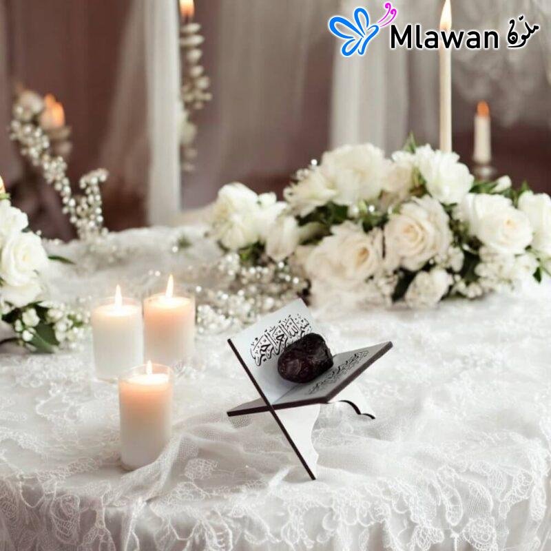 Transparent Acrylic Ramadan Date Stand for Iftar Table Decor