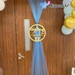 Personalized chiffon baby name door sign for newborns in Dubai, Sharjah, Abu Dhabi