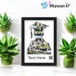 Personalized Graduation Photo Collage Frame with Custom Text - Unique Gift for Graduates
