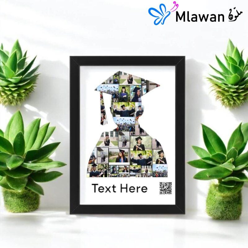 Personalized Graduation Photo Collage Frame with Custom Text - Unique Gift for Graduates