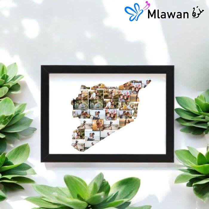 custom syria map photo collage frame for special occasions