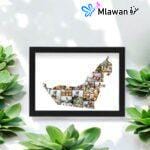 Custom UAE map photo collage frame for National Day celebrations