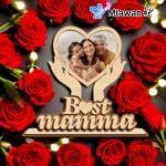 Personalized photo frame for mom with name engraving