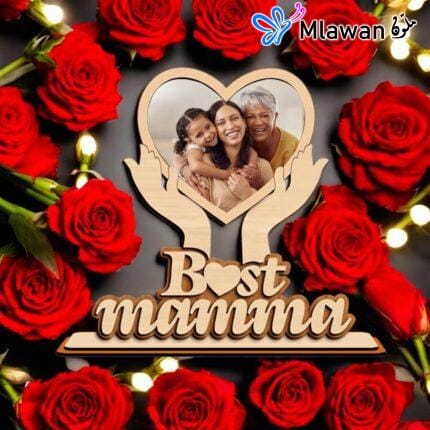 Personalized photo frame for mom with name engraving
