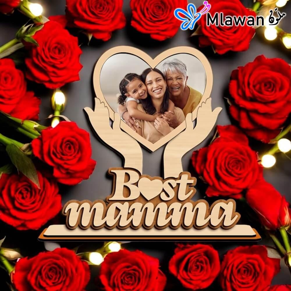 4609 (5) Personalized photo frame for mom with name engraving