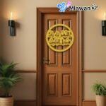 wall art with Arabic quote اللهم بارك هذا البيت
