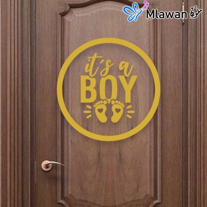 It's a Boy" sign for front door or nursery