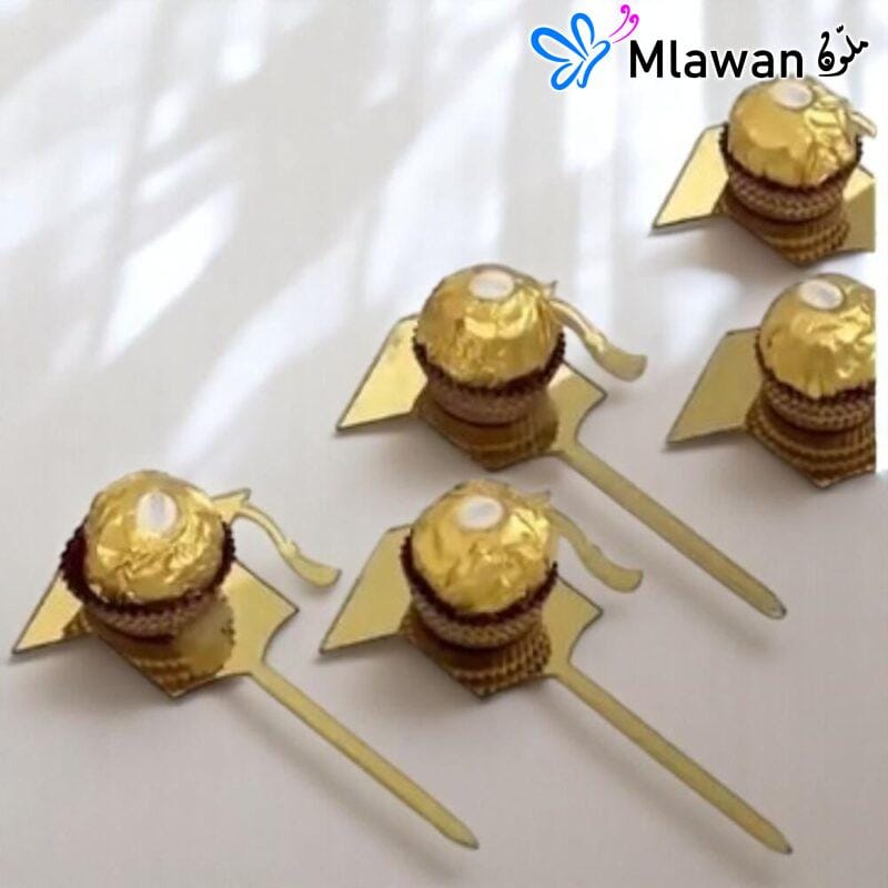 Luxury gold-themed graduation gift featuring Ferrero Rocher chocolates