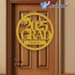 Elegantly designed wall sign for graduation celebrations