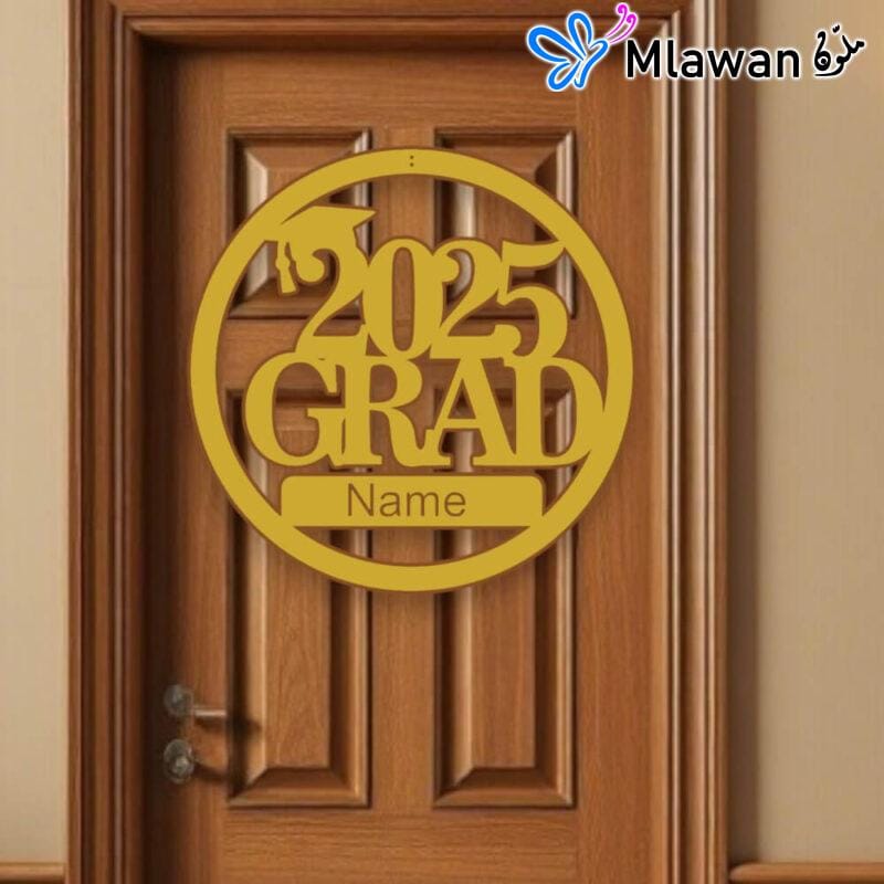 Elegantly designed wall sign for graduation celebrations