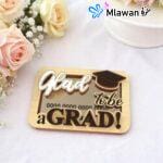 Personalized graduation gift for students with wooden card case