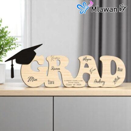 Custom GRAD graduation memory board with signatures