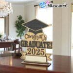Engraved wooden award for graduates from Mlawan UAE
