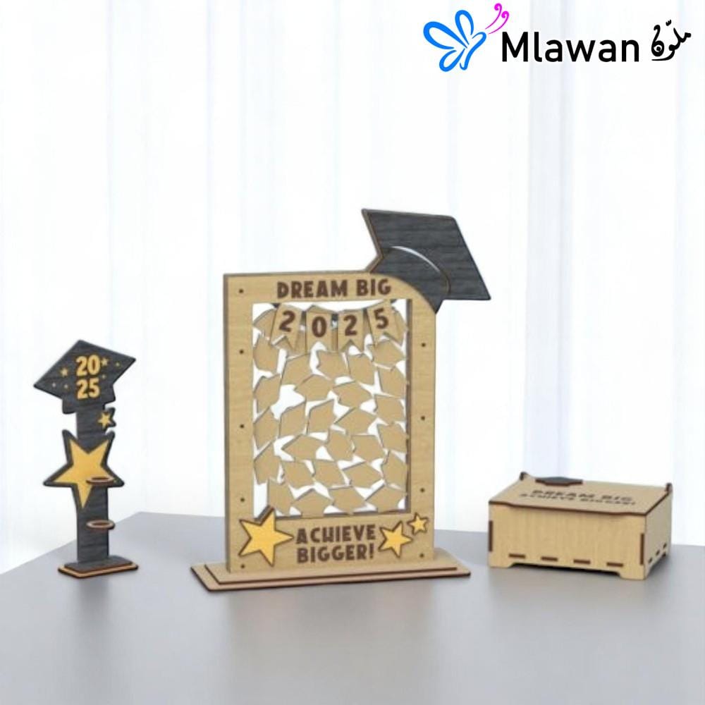 4661 (1) Custom graduation guest book with name