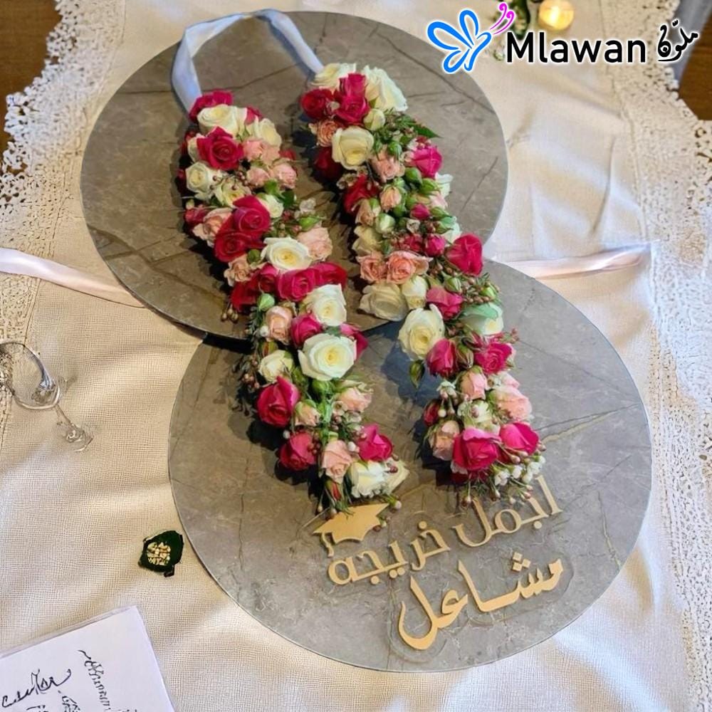 4670 (3) Best Graduation Gift – Custom Acrylic Collar with Flower Accent