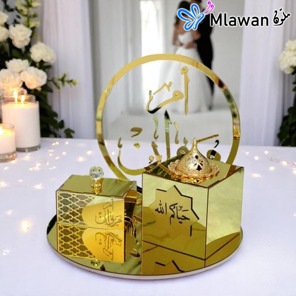 4688 (1) Personalized Mirror Acrylic Incense Burner - Engrave a Name on this Luxurious Tray